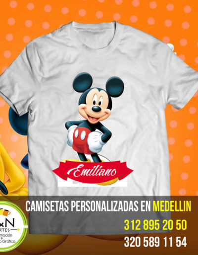 Camiseta Perosnalizada Cumpleaños mickey mouse