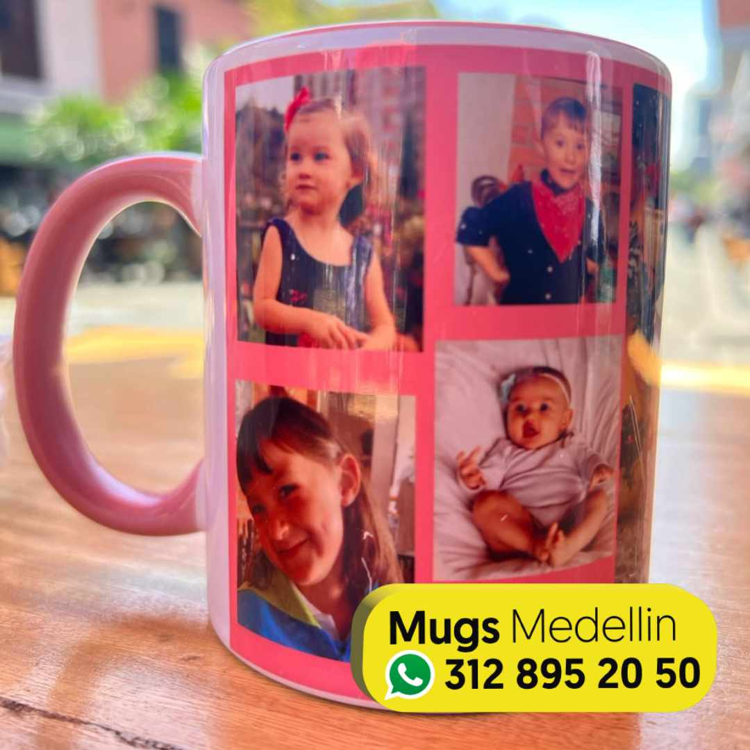 pocillos personalizados con fotos en Medellin