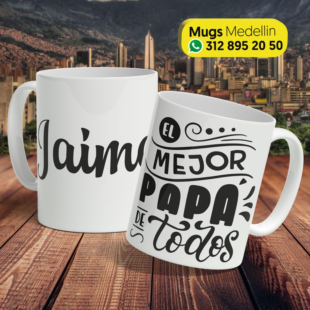 mugs personalizados para papa medellin