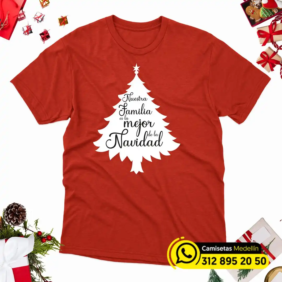 camisetas de navidad para la familia Medellin
