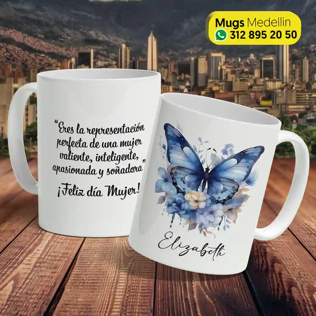 mugs dia de la mujer con nombre