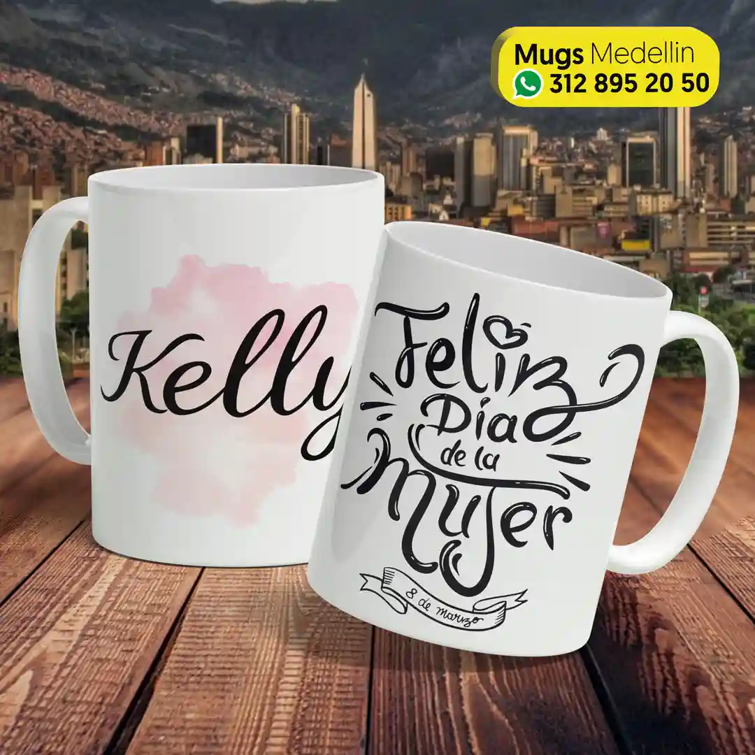 pocillos personalizados dia de la mujer