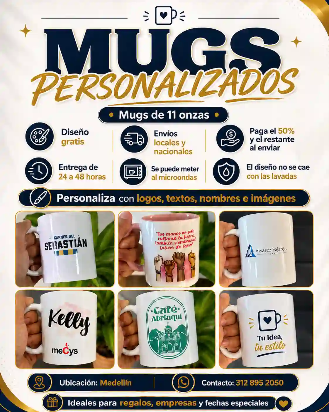 mugs personalizados en medellin